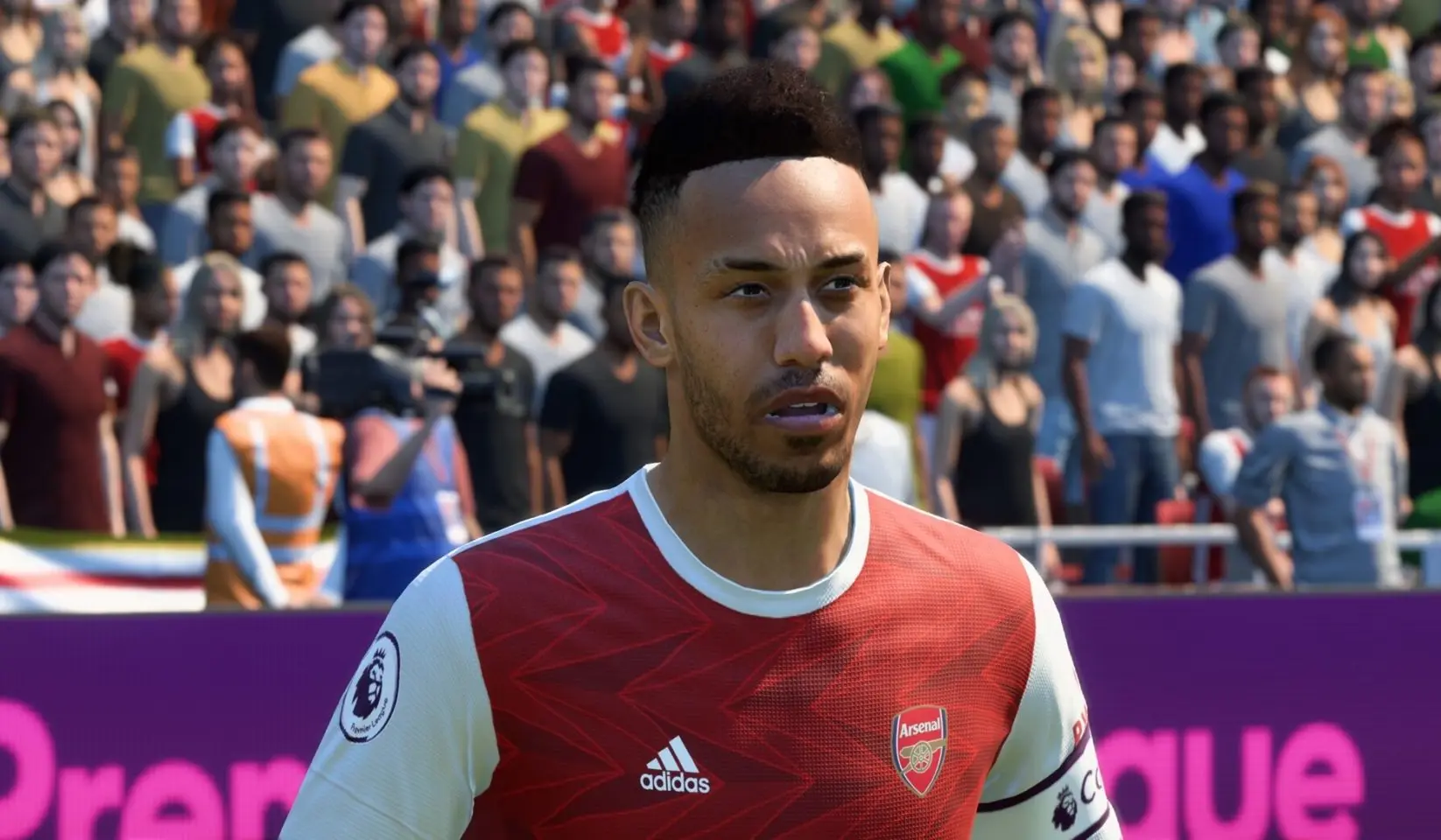 Aubameyang game face FIFA 21