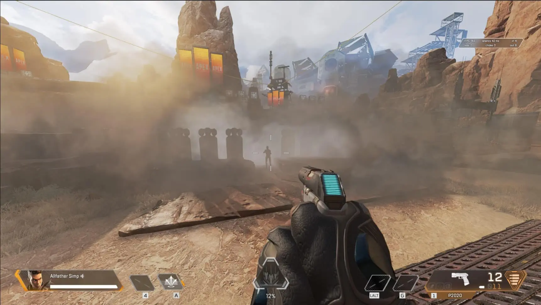 Bangalore's smoke in Apex Legends