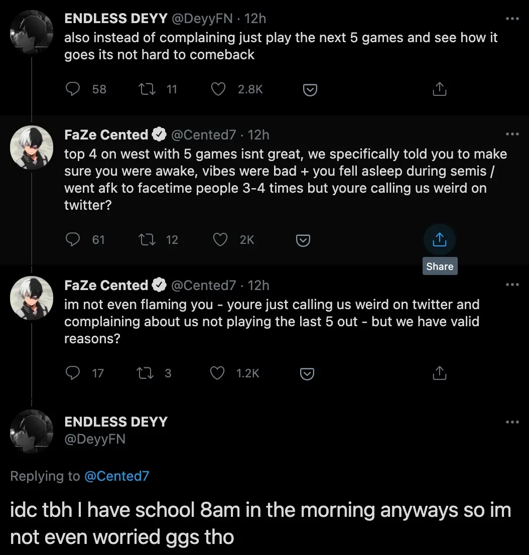 fortnite cented deyy drama