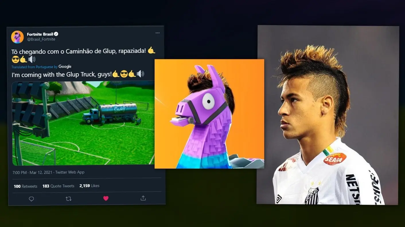 neymar fortnite brazil