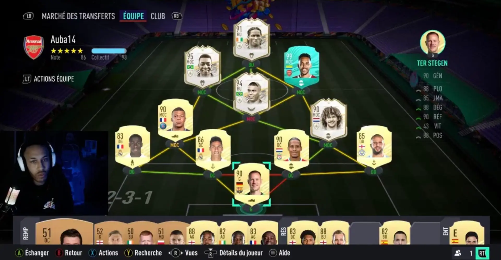 Aubameyang FIFA 21 Ultimate Team Starting 11 revealed