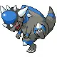 Screenshot of Rampardos in Pokemon Diamond.