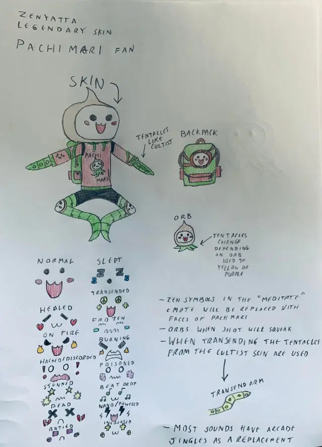 Zenyatta Pachimari skin rough draft