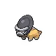 Screenshot of Shieldon in Pokemon Pearl.