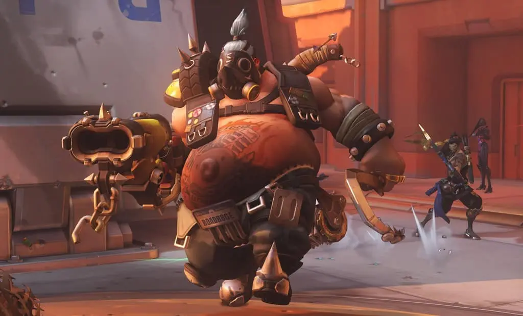 Roadhog walks slow