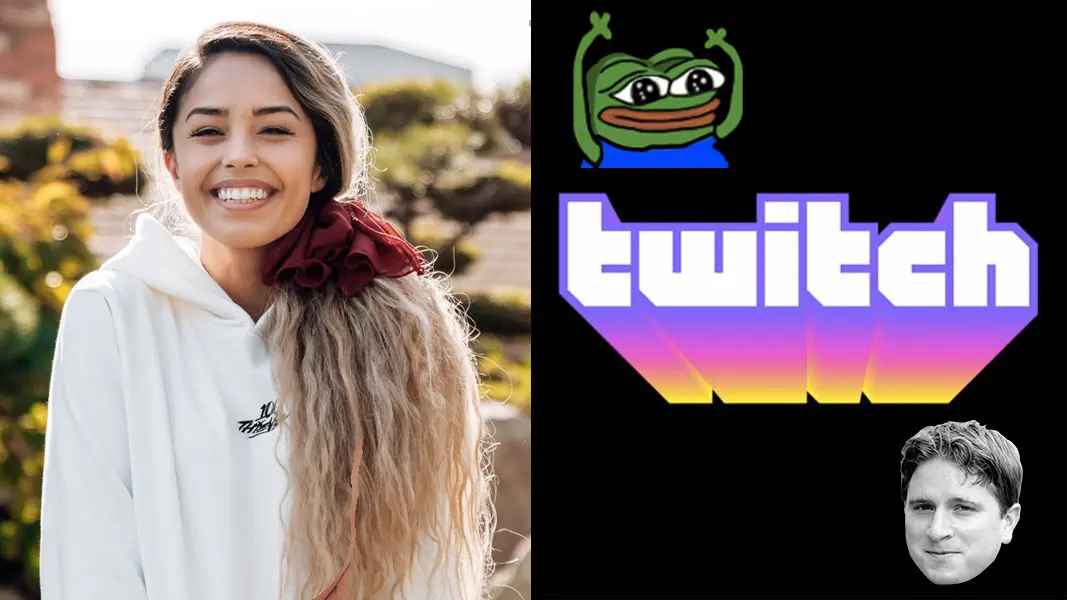 Valkyrae and Twitch emotes