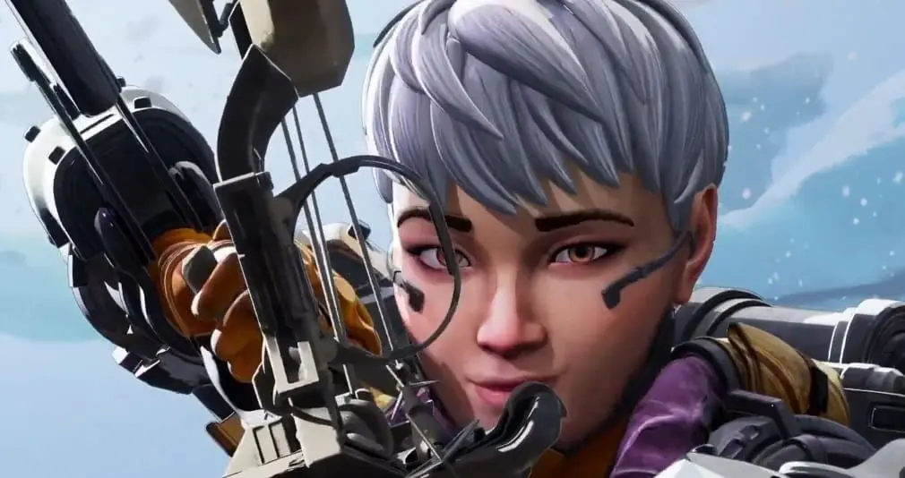 Valkyrie using Bocek Bow in Apex Legends