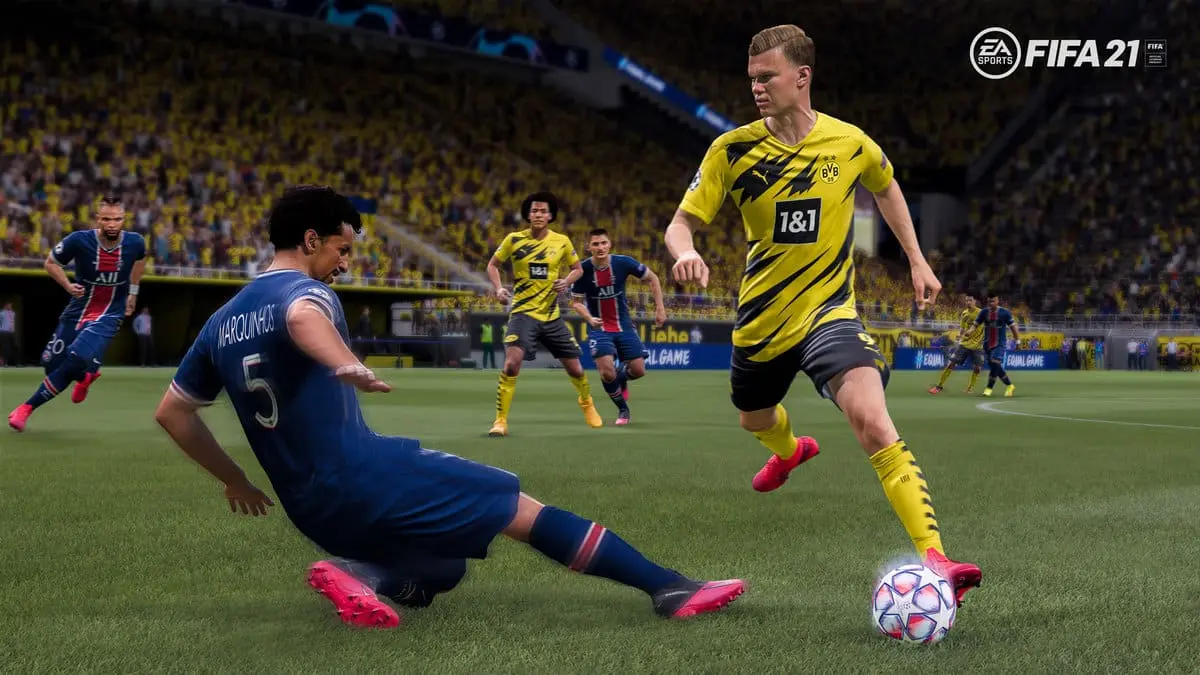 Marquinhos and Haaland in FIFA 21