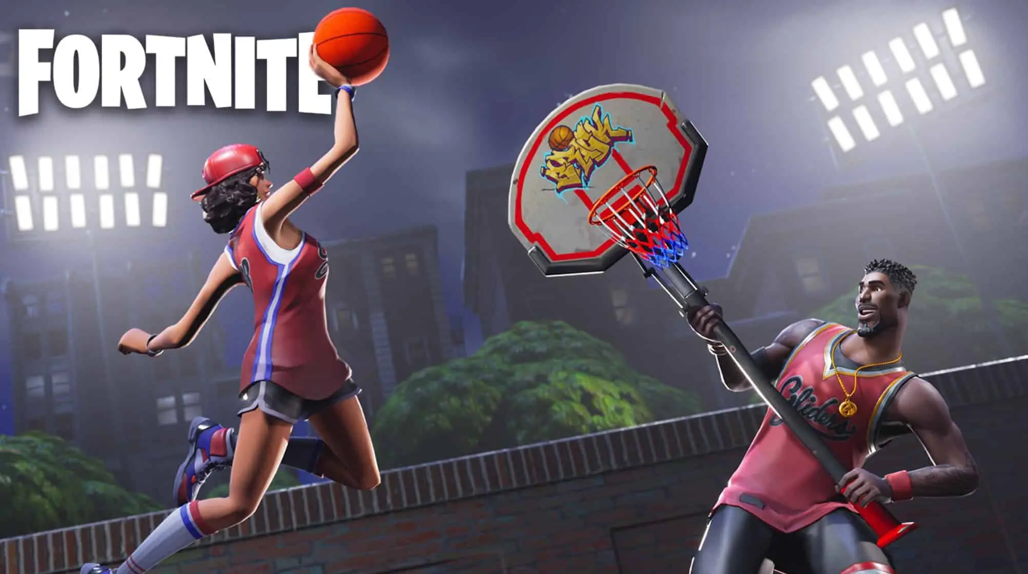 Fortnite basketball gameplay