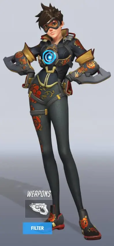 Overwatch Tracer rose skin