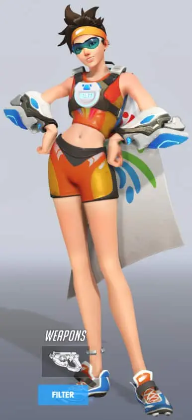 Overwatch Tracer sprinter skin