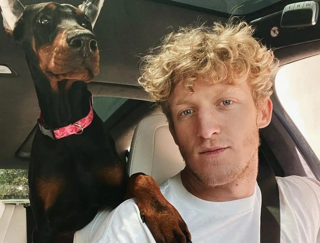 Tfue with dog