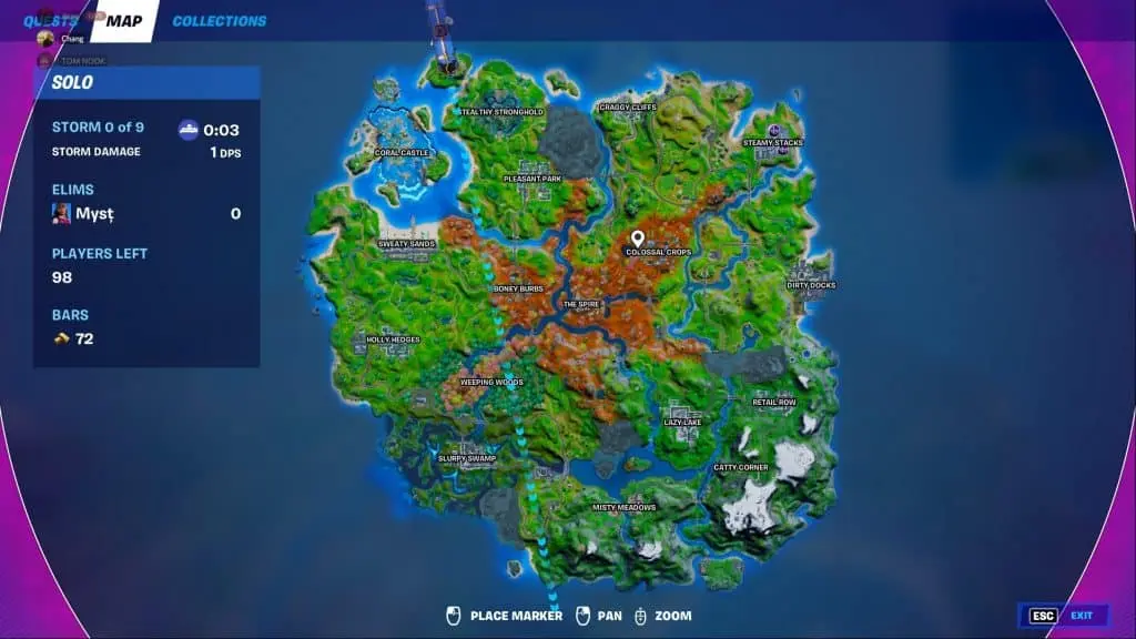 current fortnite map 