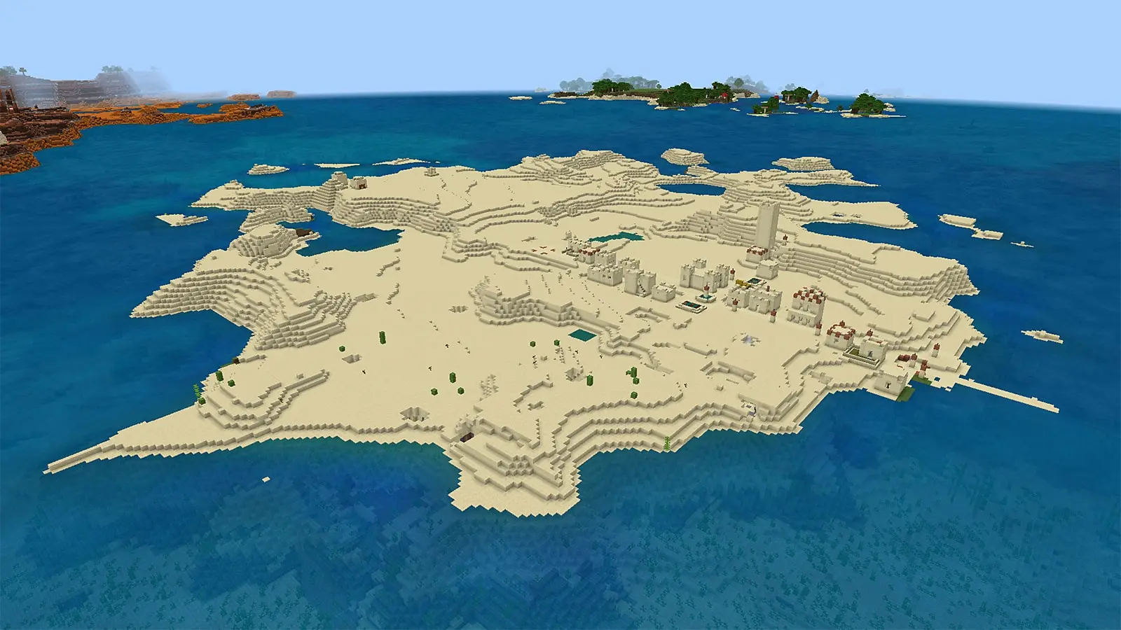 Desert Island seed Minecraft