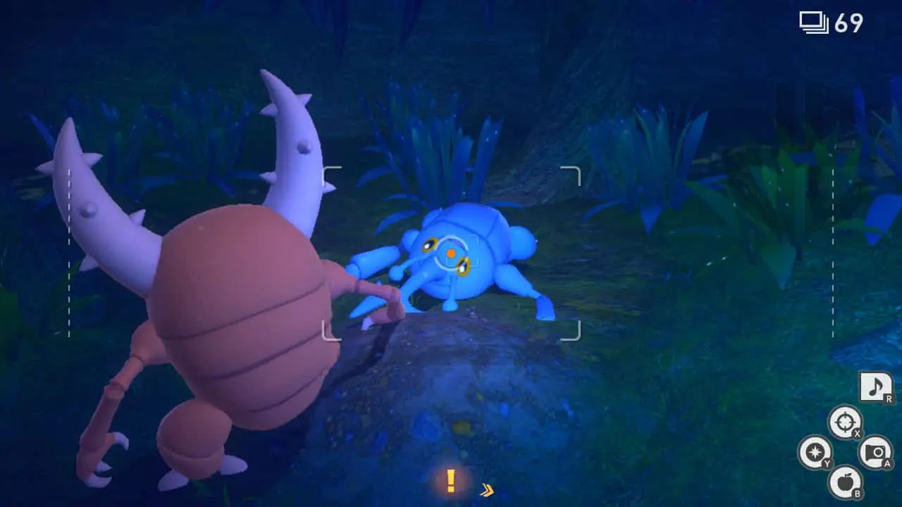 Heracross and Pinsir in New Pokemon Snap