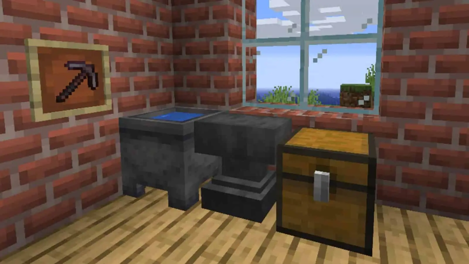 Anvil use in Minecraft