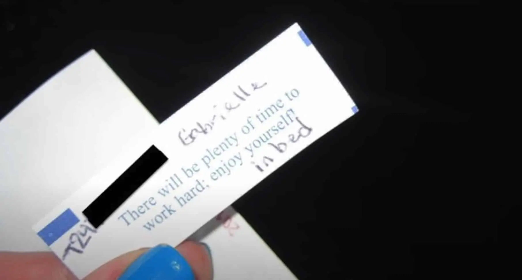 Gabbie Hanna fortune cookie