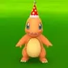 party hat charmander pokemon go