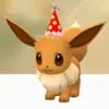 party hat eevee pokemon go