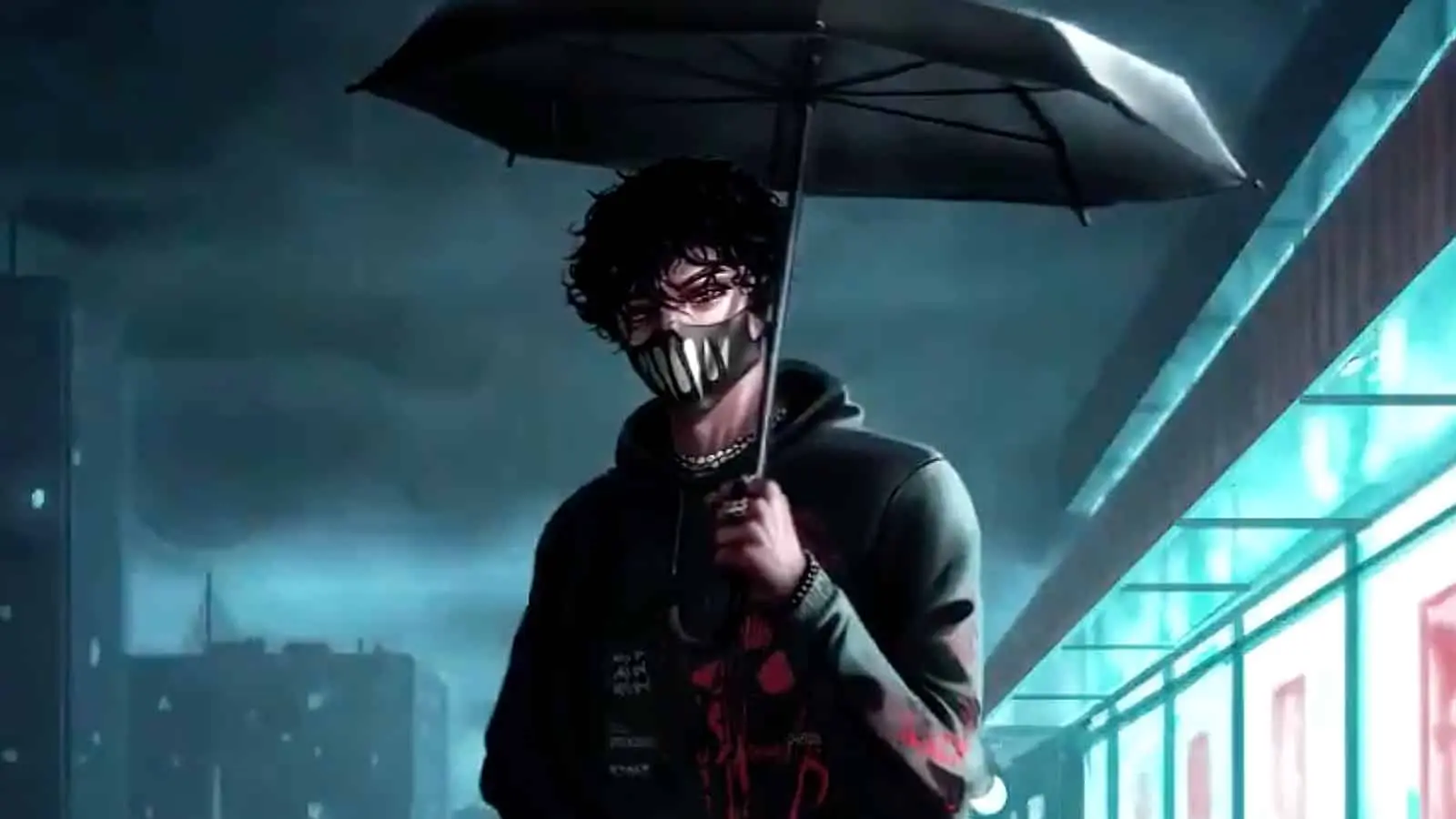 Corpse Husband avatar holding an umbrella