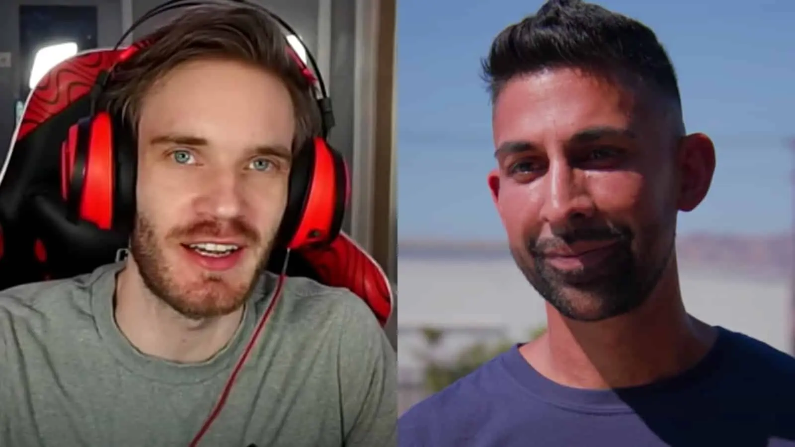 PewDiePie and Dharr Mann in YouTube videos