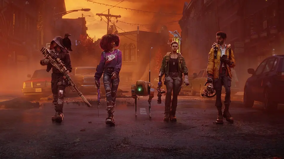 Four characters that are featured in Redfall's E3 announcement trailer.