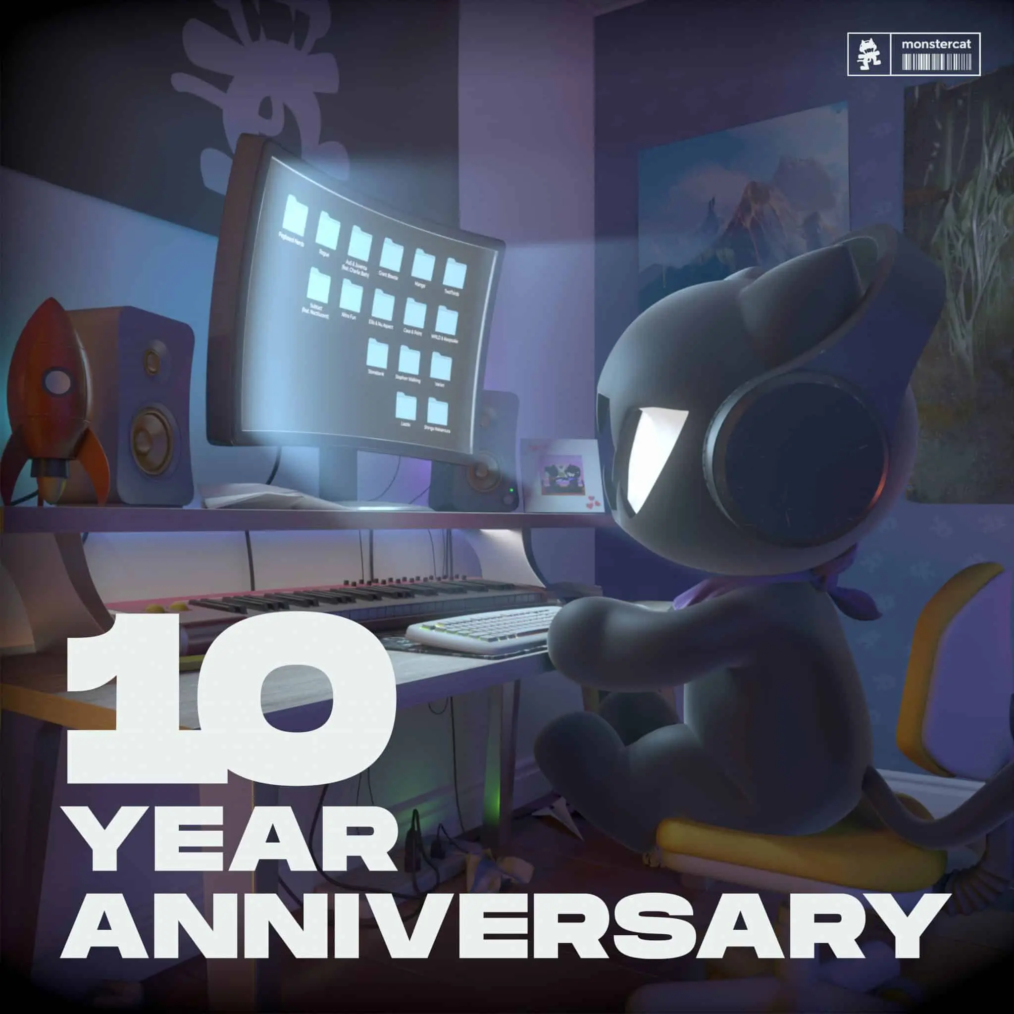 Monstercat 10 year anniversary album art