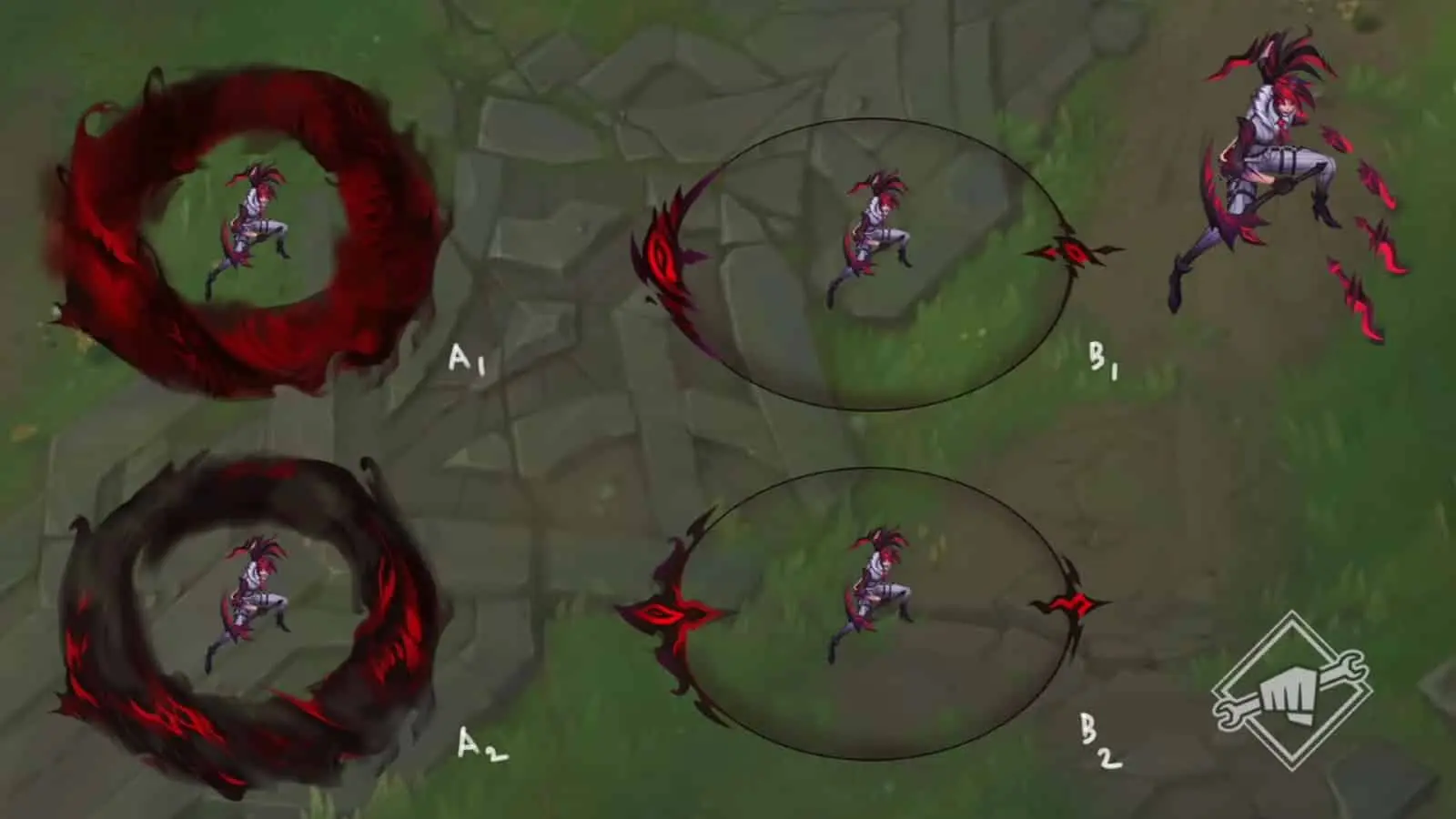 Akali black red