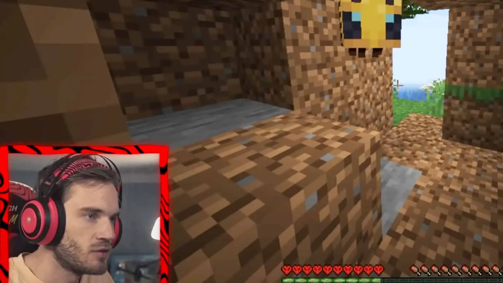 PewDiePie playing Minecraft