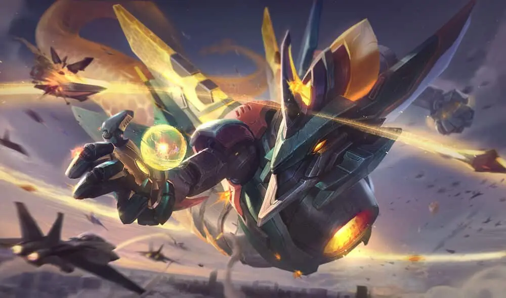 Mecha Aurelion Sol League of Legends skin.