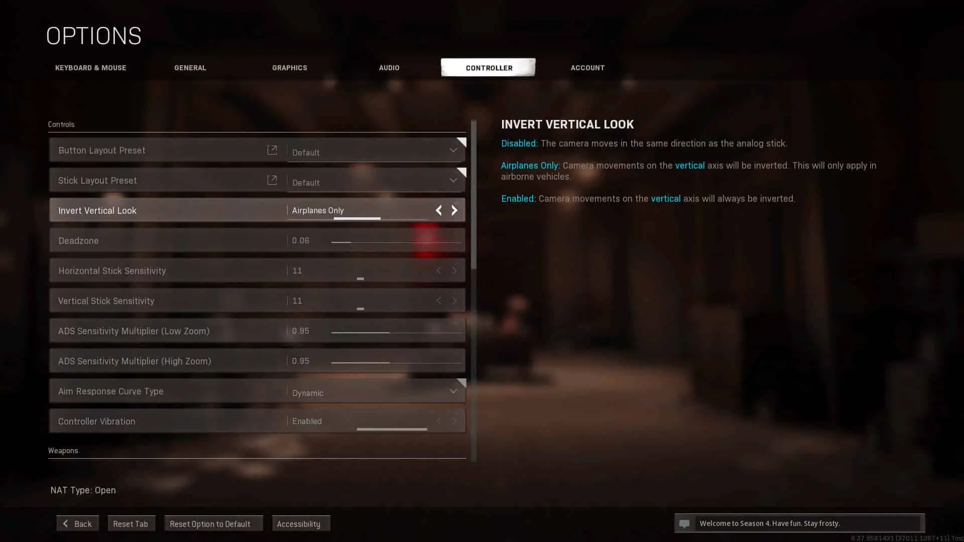 Warzone Plane Controller Settings