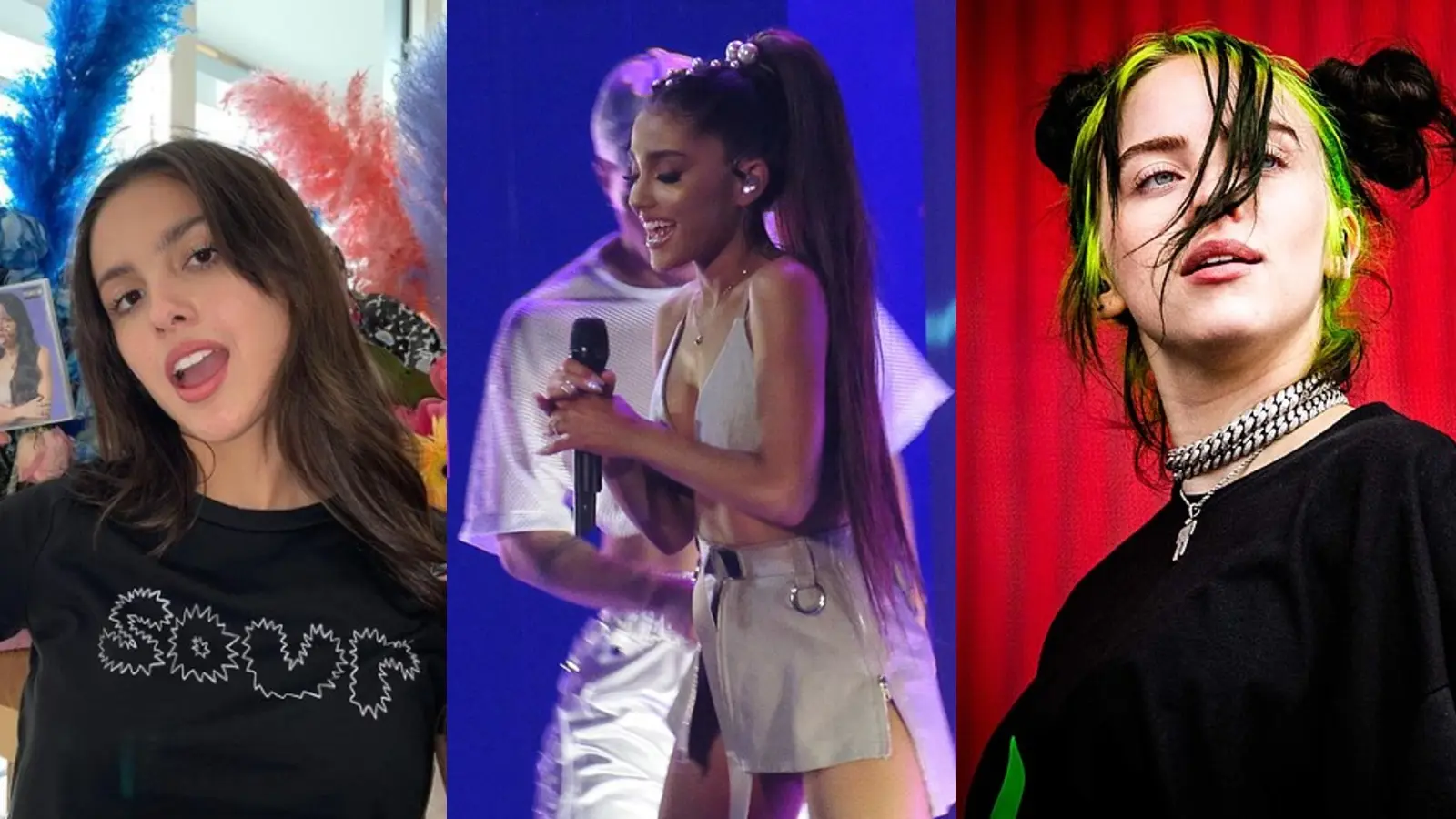 Olivia Rodrigo Ariana Grande Billie Eilish