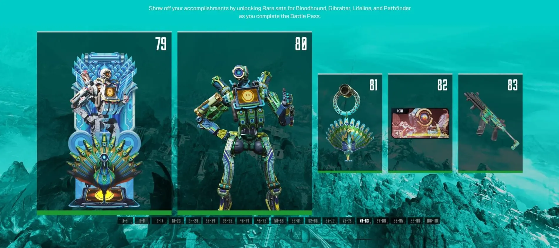 Apex Legends Season 10 battle pass tiers 79-83