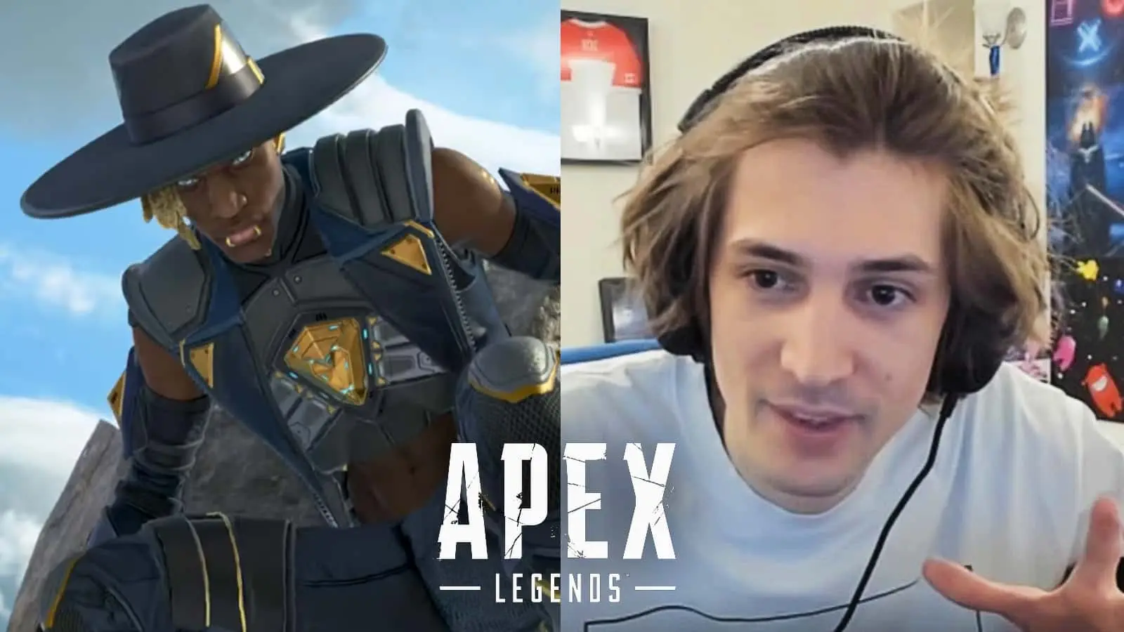 xqc on apex legends