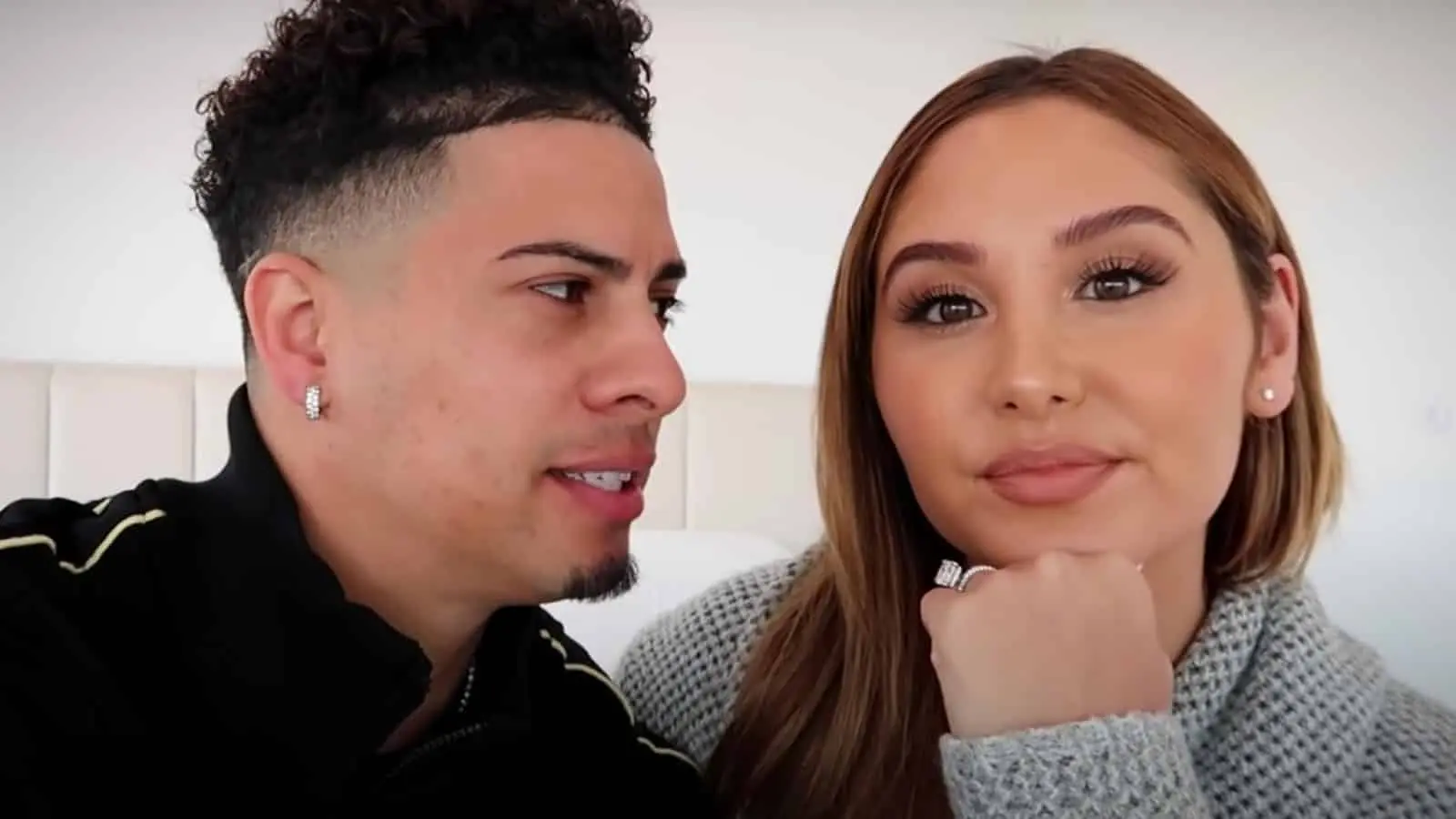 Austin and Catherine McBroom film a YouTube video