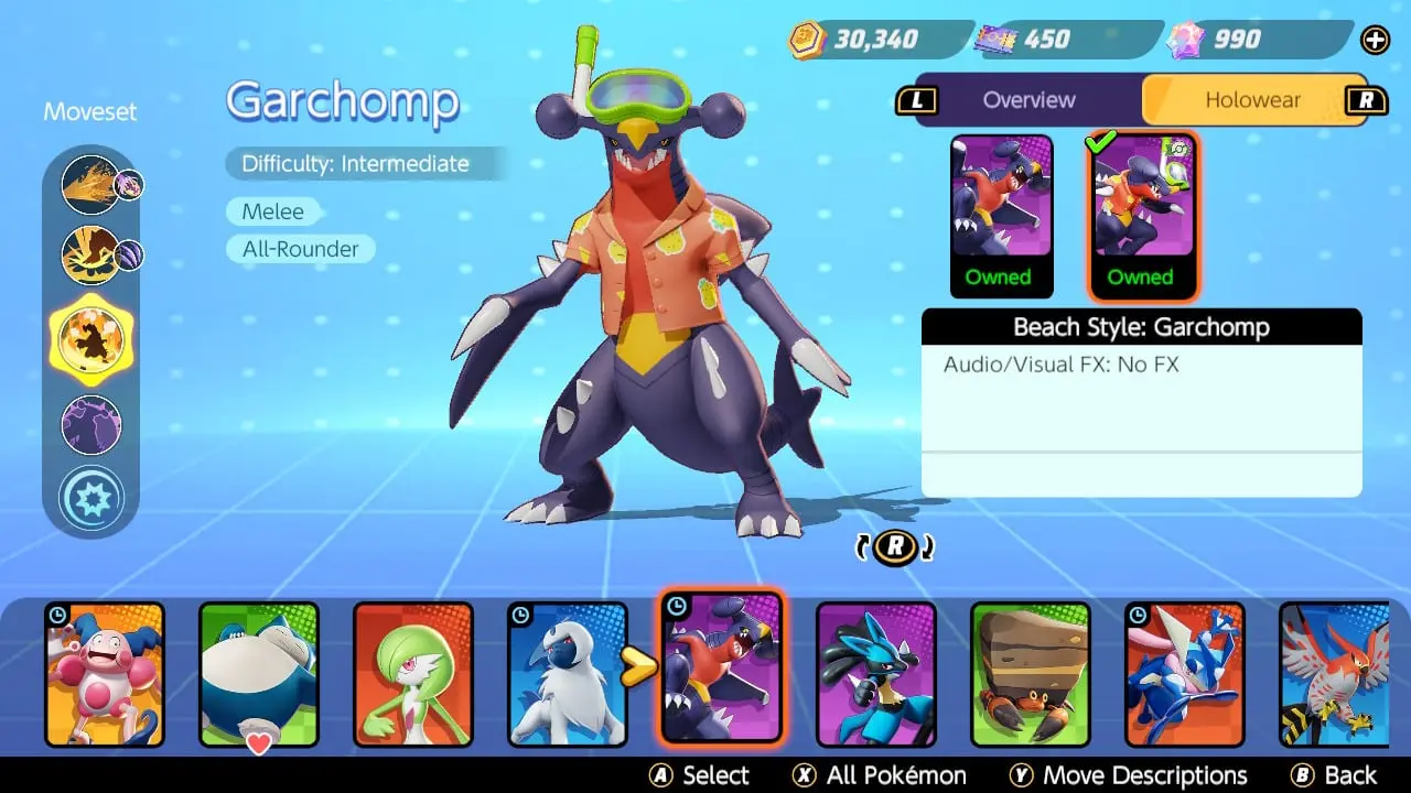 garchomp holowear pokemon unite