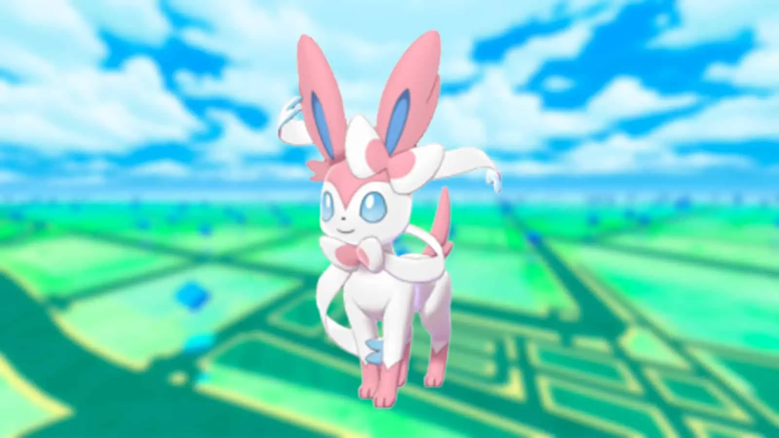 Sylveon one of the Eevee evolutions in Pokemon GO