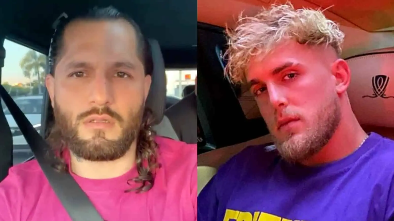 Jake Paul and Jorge Masvidal next to each other