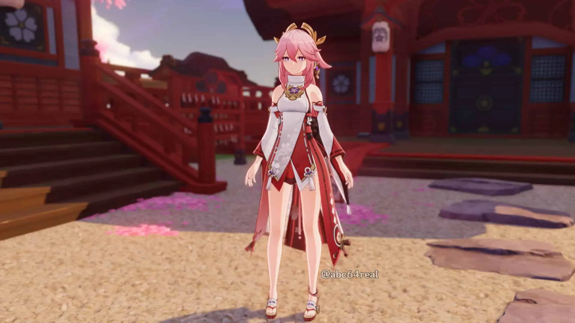 Yae Miko character model in Genshin Impact