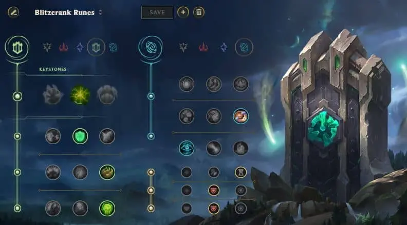 Blitzcrank LoL runes season 11