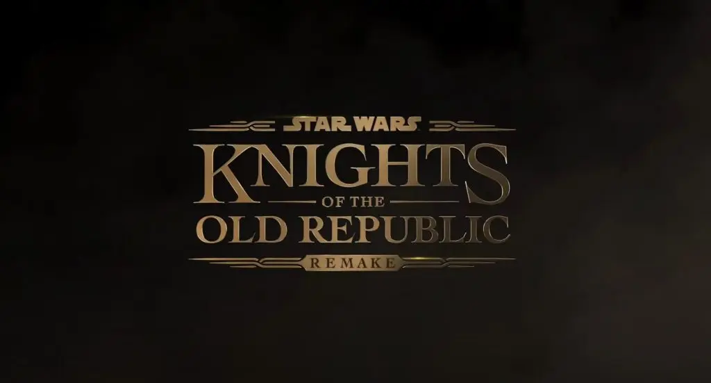 An image of the Star Wars Knights of the Old Republic remake logo