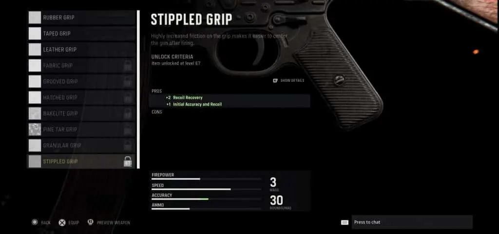 Stippled Grip