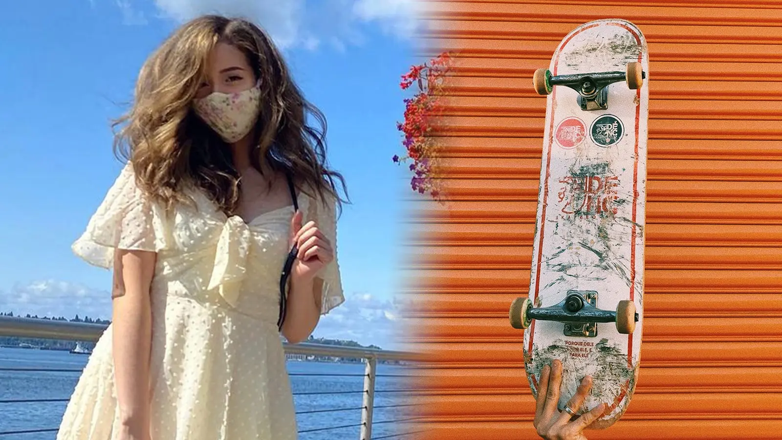 Pokimane new skateboard with questionable art revealed Twitch stream