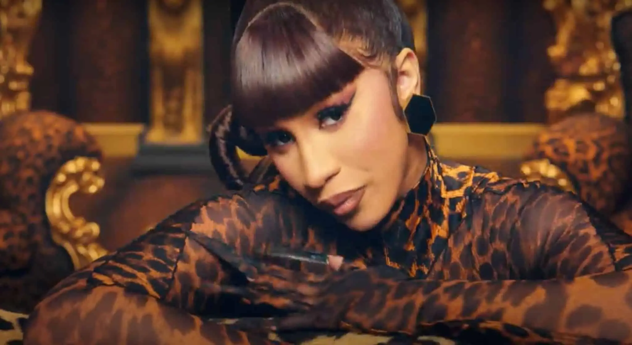 Cardi B in the music video for her song 'WAP'