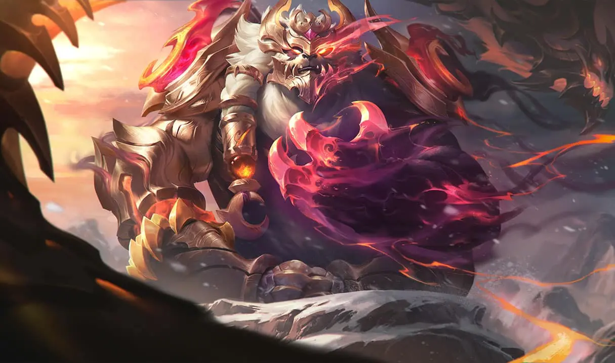 Duality Dragon Volibear Prestige Edition League of Legends skin