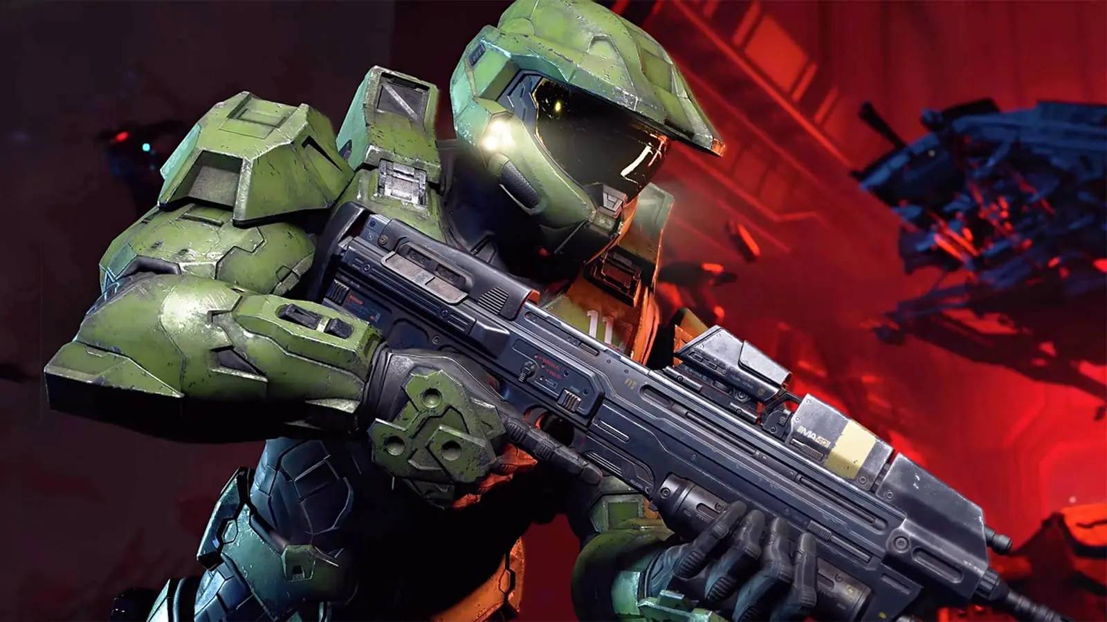 Master Chief with gun