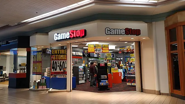 A screenshot of a GameStop store