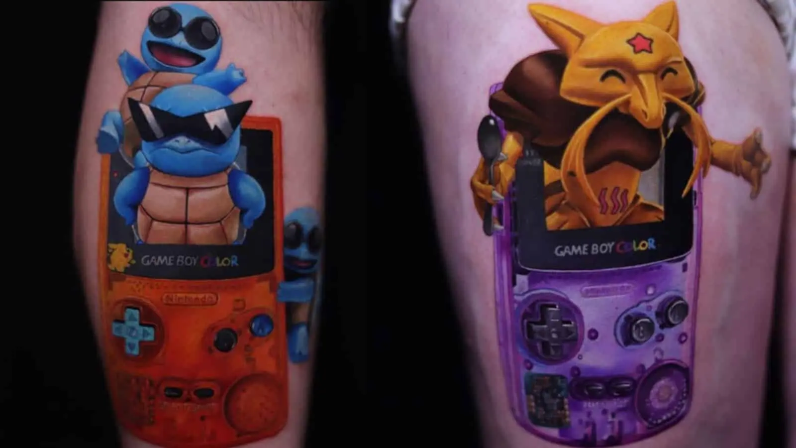 squirtle alakazam tattoo