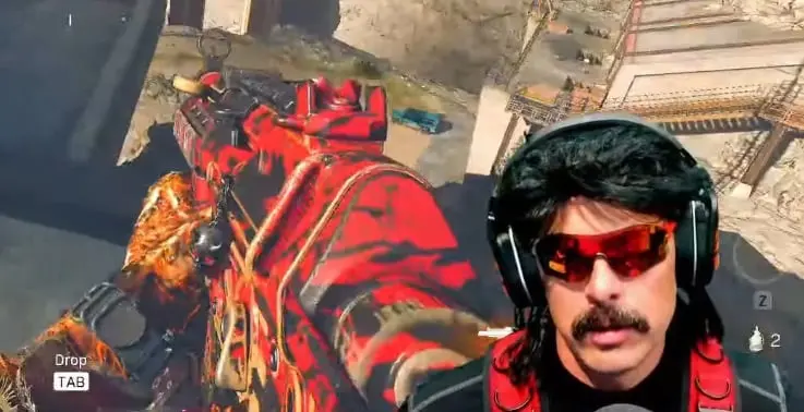 Dr Disrespect playing Warzone