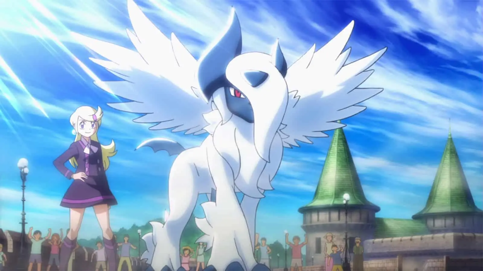 Mega Absol in the Pokemon anime